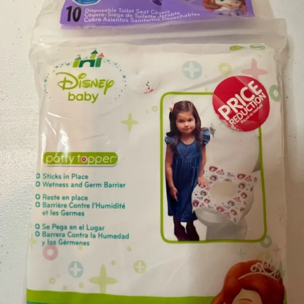 Disney Sophia potty covers and Munchkin diaper bag dispenser lot bundle